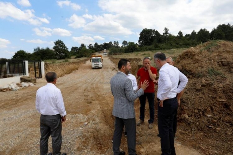 Bursa Yenicek&ouml;y'de yeni yol hattı oluşturuluyor