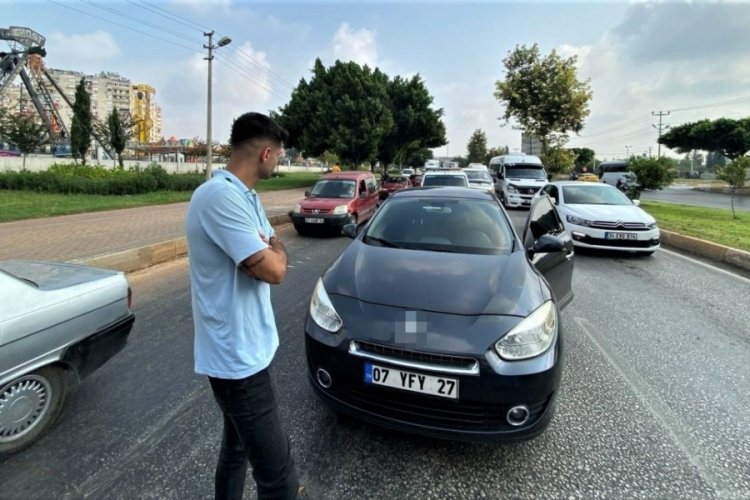 &Ccedil;alınan aracını bulduğunda şaşkına uğradı