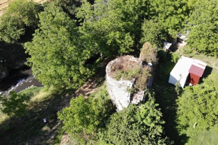 Sarmaşıkların arasında saklı kalmış 800 yıllık tarihe tanıklık ediyor