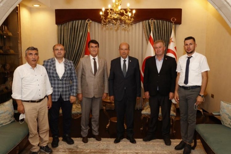 Başkan D&uuml;ndar, KKTC Cumhurbaşkanı Tatar'ı ziyaret etti