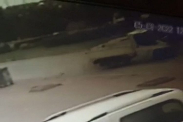 Bursa İneg&ouml;l'deki feci kaza kamerada