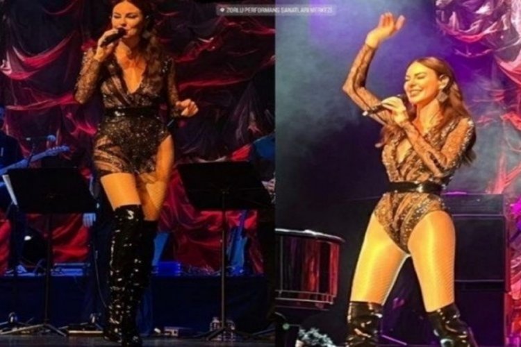 Defne samyeli sahnede soyundu