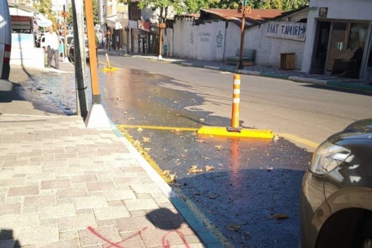Tekirdağ'da endişelendiren g&ouml;r&uuml;nt&uuml;ler: İ&ccedil;me suyu sokaklara akıyor