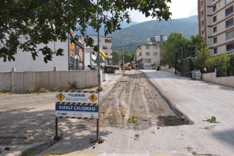 Bursa'da, Yıldırım'ın yolları yenileniyor