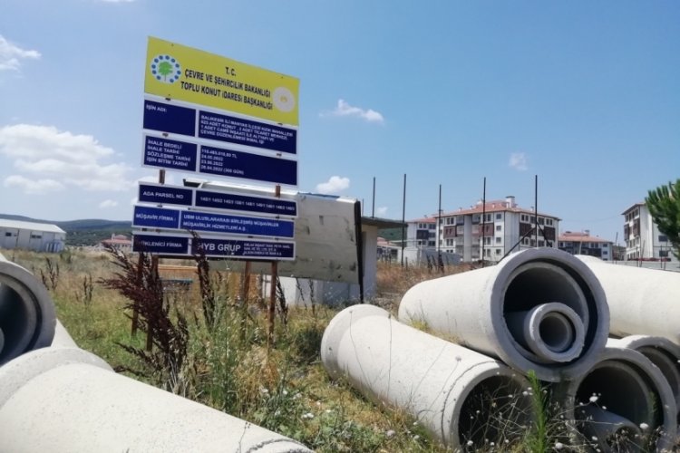 TOKİ emekli konutları inşaatı kaldığı yerden devam ediyor