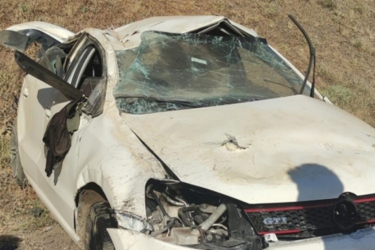Bing&ouml;l'de otomobil takla attı: 1 yaralı
