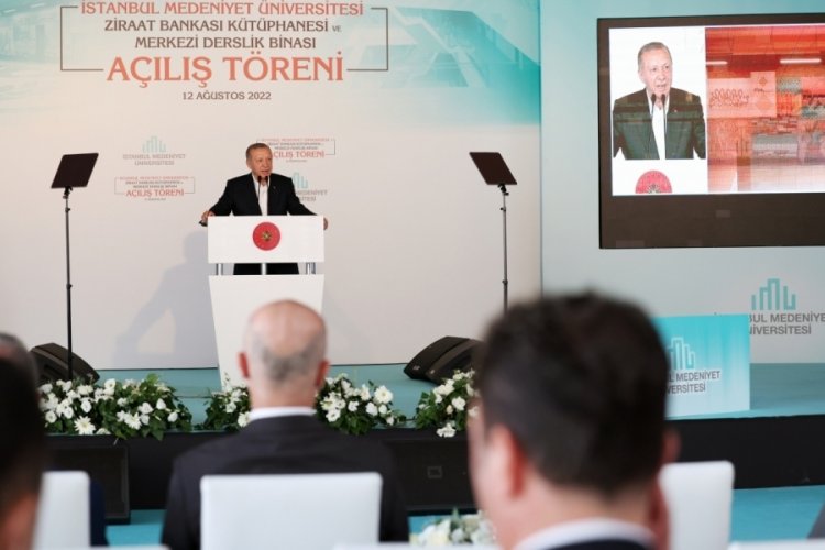 Cumhurbaşkanı Erdoğan: 57 binin &uuml;zerinde okulu k&uuml;t&uuml;phane ile kavuşturduk