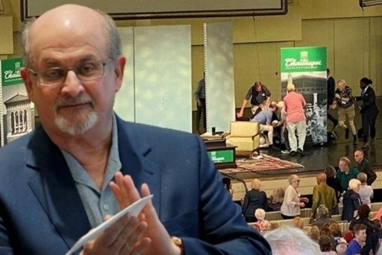 Yazar Salman R&uuml;şdi'ye bı&ccedil;aklı saldırı