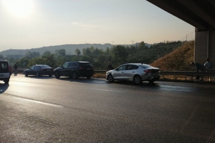 Bursa'da otobanda zincirleme kaza