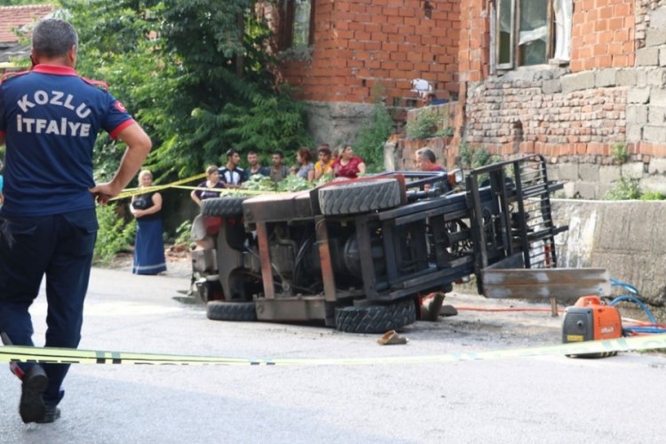 19 yaşındaki gen&ccedil;, devrilen forkliftin altında can verdi