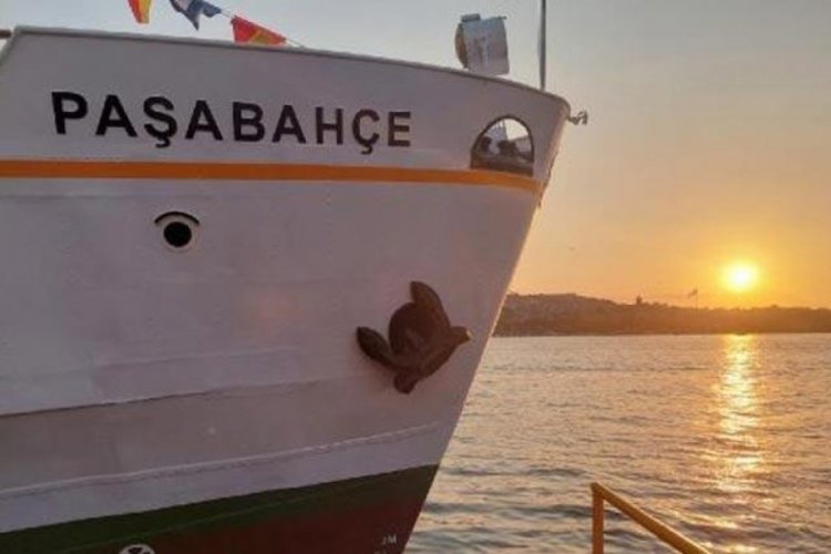 Tarihi Paşabah&ccedil;e Vapuru mavi sulara d&ouml;nd&uuml;