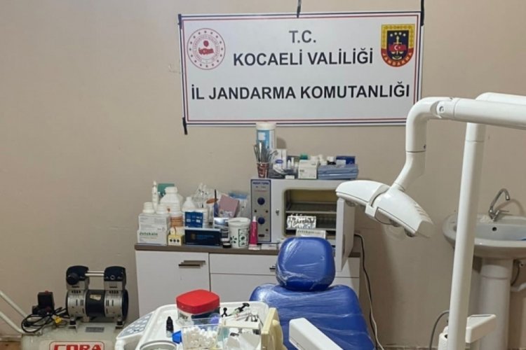 Ka&ccedil;ak diş muayenehanesine Jandarmadan baskın