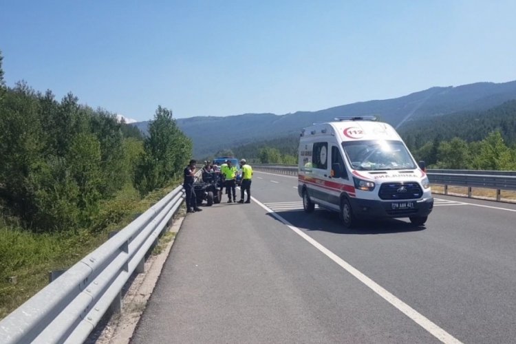 Bariyere &ccedil;arpan ATV'nin s&uuml;r&uuml;c&uuml;s&uuml; ağır yaralandı