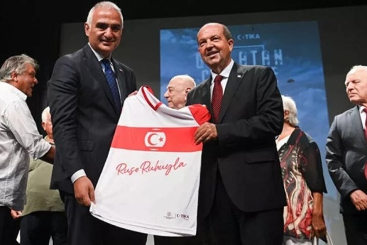 Bakan Ersoy KKTC'de 'Gol Atan Cepheye' belgeselinin galasına katıldı