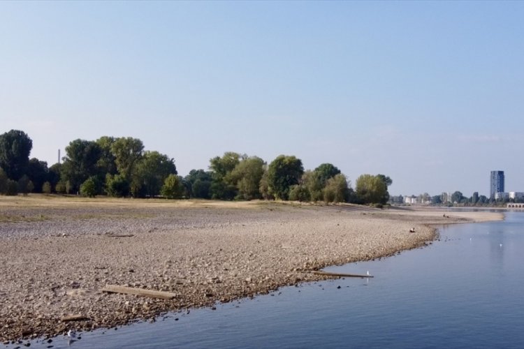 Ren Nehri'nin su seviyesinde d&uuml;ş&uuml;ş yaşanıyor