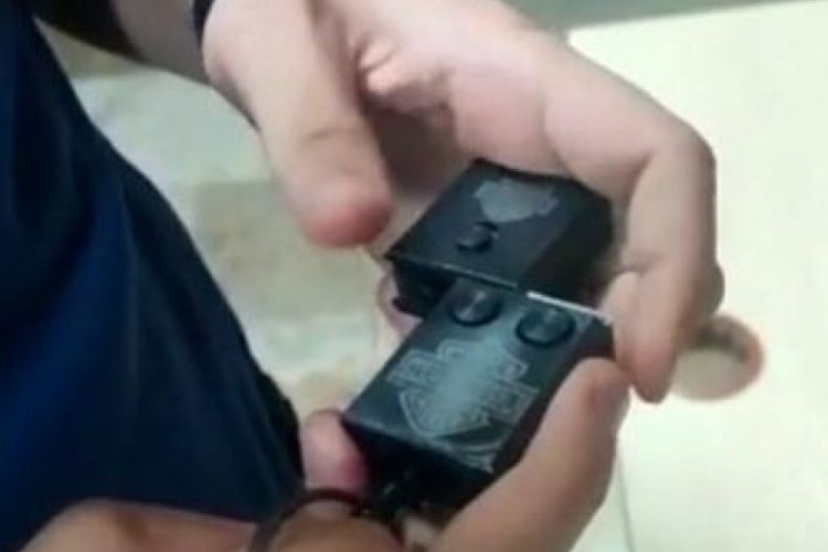Su&ccedil; kaydı olan ş&uuml;pheliden garaj anahtarı şeklinde suikast silahı &ccedil;ıktı