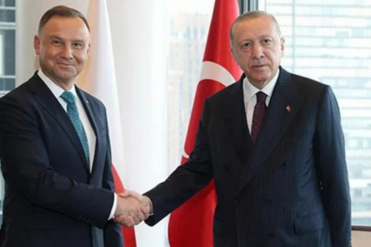 Cumhurbaşkanı Erdoğan Polonya Cumhurbaşkanı ile g&ouml;r&uuml;şt&uuml;