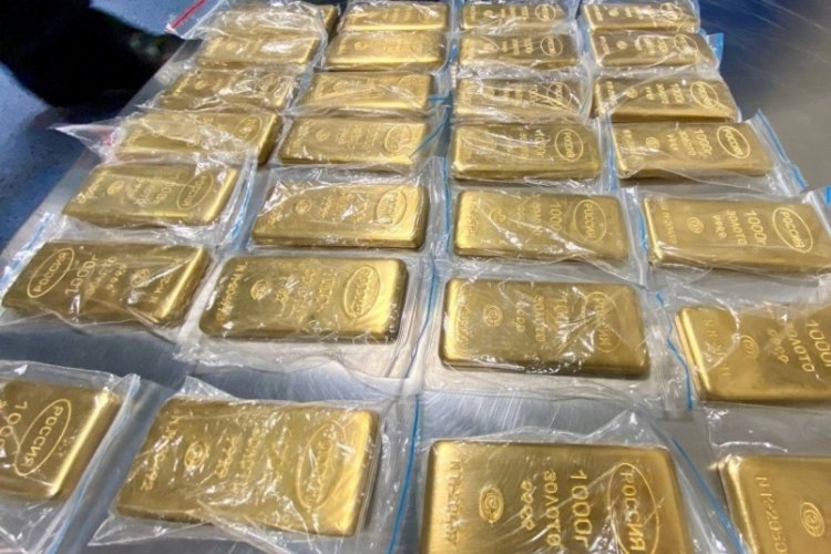 225 kilogram ka&ccedil;ak altın ele ge&ccedil;irildi