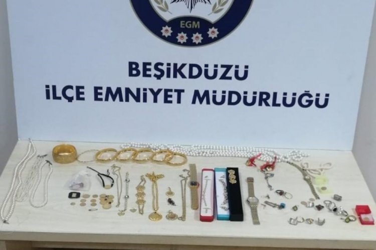 Trabzon'da ziynet eşyalarını &ccedil;alan hırsız yakalandı