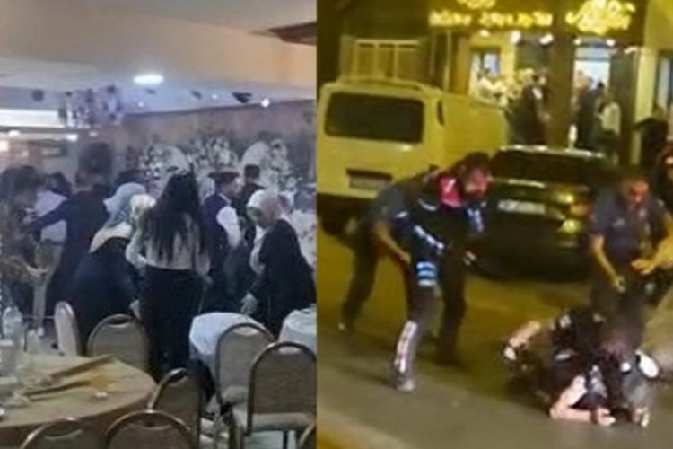 Kayseri'de d&uuml;ğ&uuml;nde 'halay başı' ve 'm&uuml;zik se&ccedil;imi' kavgası: 2 polis yaralandı