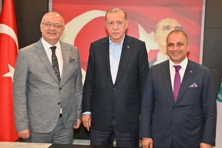 Başkan Erg&uuml;n, Cumhurbaşkanı Erdoğan'ı ağırladı