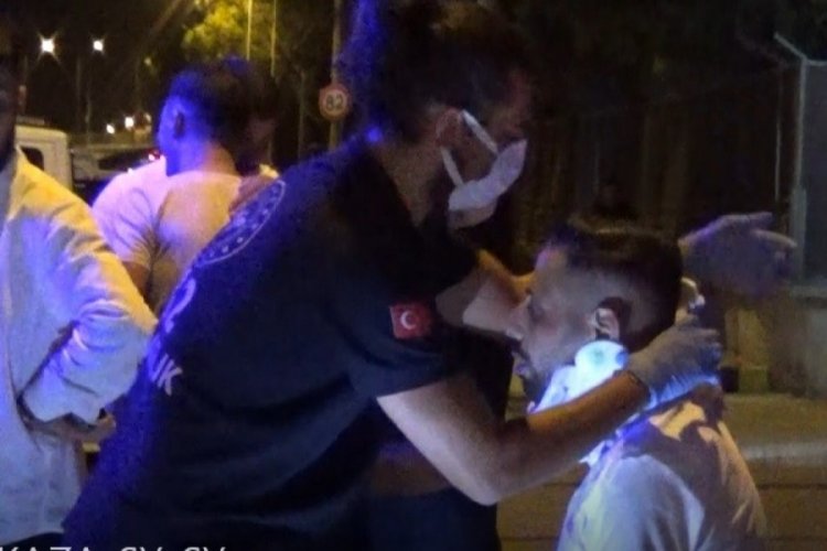 İzmir'de taksi takla attı: 1 yaralı