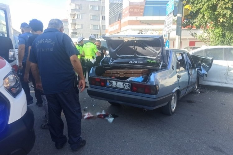 Ankara'da trafik kazası: Yaralılar var