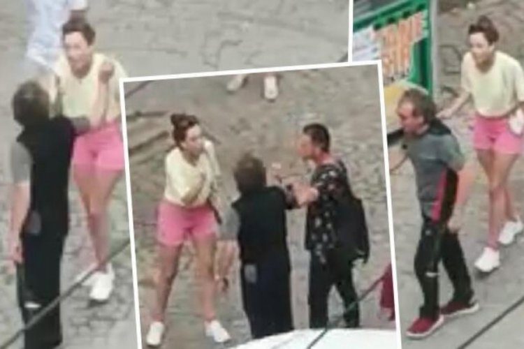 Kocaeli'de şortu y&uuml;z&uuml;nden laf atıldığı iddiasıyla bağırdı