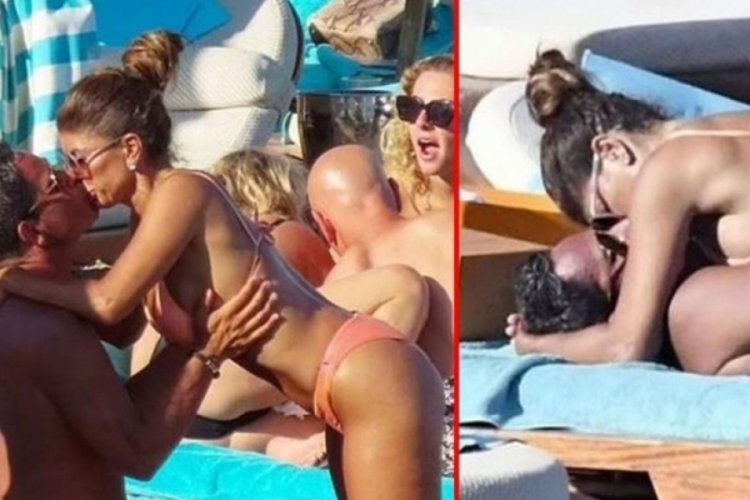 D&uuml;nyaca &uuml;nl&uuml; &ccedil;ift plajda olduklarını unuttu! &Ccedil;evreden tepki aldılar