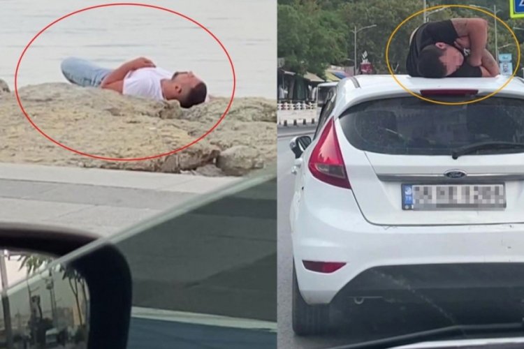 İstanbul &Uuml;sk&uuml;dar sahil şeridinde şaşırtan g&ouml;r&uuml;nt&uuml;ler