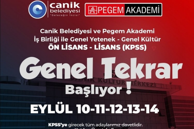 Samsun'da &uuml;cretsiz KPSS eğitimi