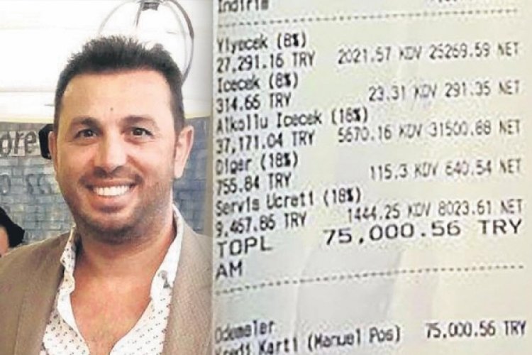&Uuml;nl&uuml; isim Bodrum'da gelen hesapla şoke oldu