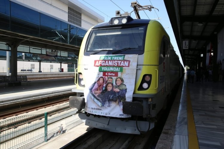Afganistan'a giden İyilik Treni'nin altıncısı yola &ccedil;ıktı