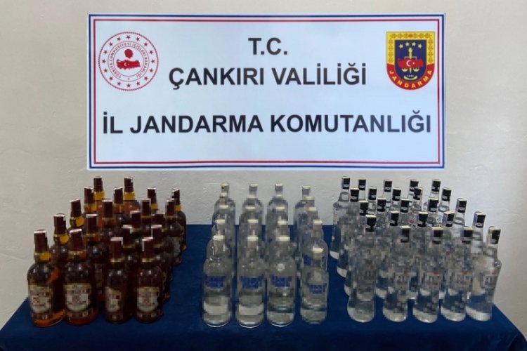 &Ccedil;ankırı'da &ccedil;ok miktarda ka&ccedil;ak i&ccedil;ki ele ge&ccedil;irildi