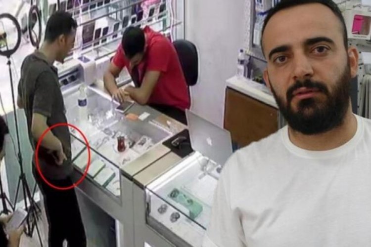 M&uuml;şteri gibi geldi, hırsızlık yaptı