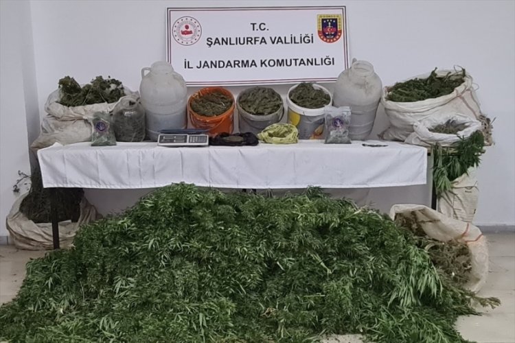 Şanlıurfa'da tarihi eser ve uyuşturucu ile yakalanan ş&uuml;pheliler g&ouml;zaltında