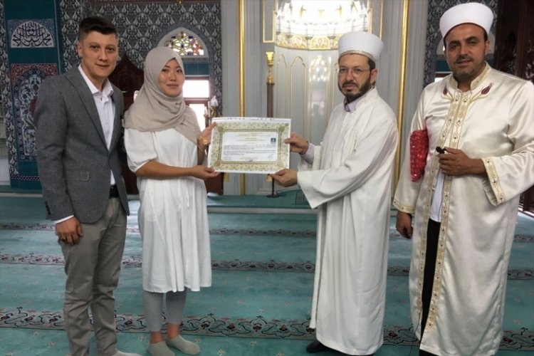 K&uuml;tahya'da yaşayan Japon kadın M&uuml;sl&uuml;man oldu