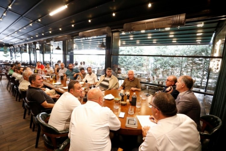 Bursa İneg&ouml;l Belediye Başkanı Taban, veteriner hekimler ile buluştu