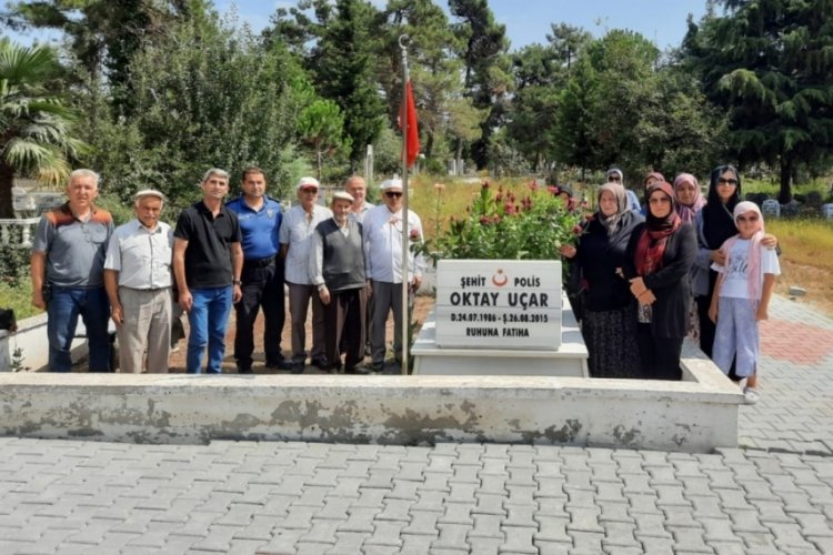 Samsun'da şehit polis Oktay U&ccedil;ar, kabri başında anıldı