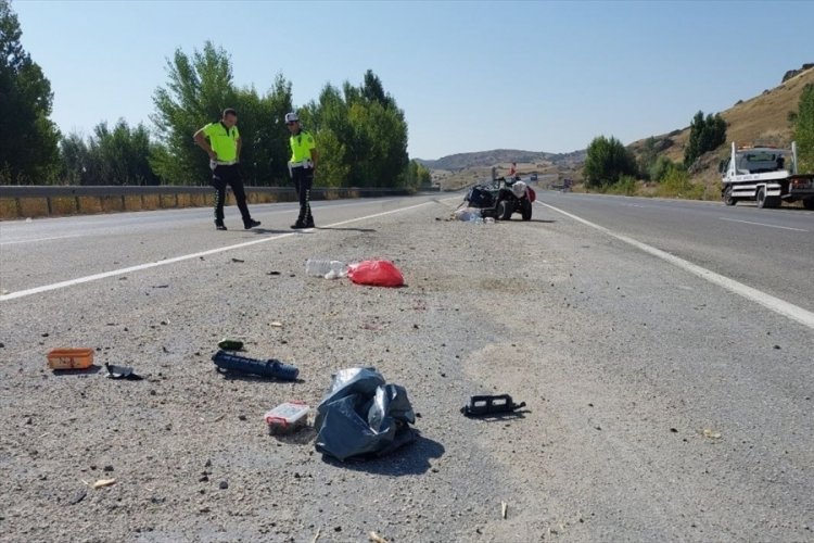 &Ccedil;orum'da TIR'ın &ccedil;arptığı ATV s&uuml;r&uuml;c&uuml;s&uuml; hayatını kaybetti