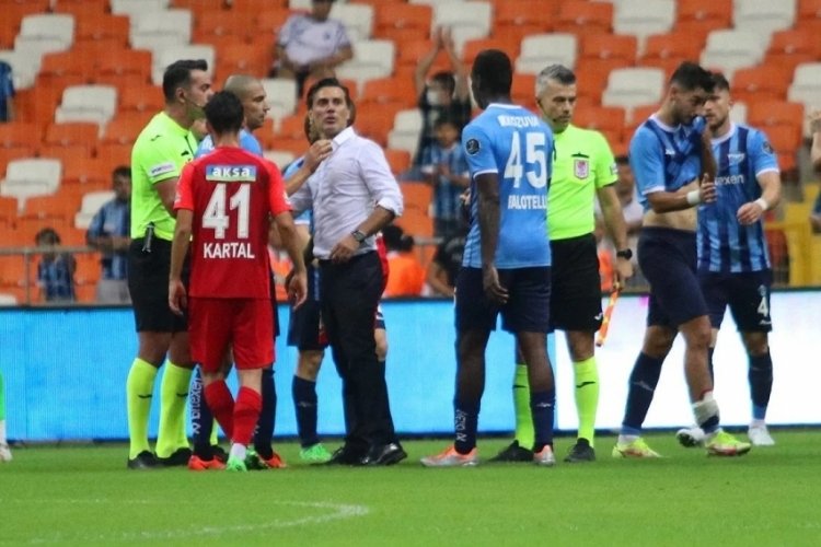 Adana'da ma&ccedil; sonunda, Balotelli ve Montella birbirine girdi!