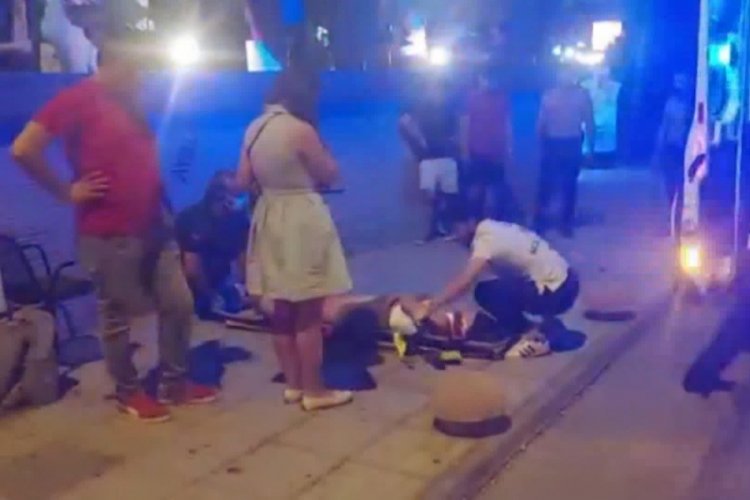 İstanbul'da gece kul&uuml;b&uuml;nde bir kadın y&uuml;ksekten d&uuml;şt&uuml;