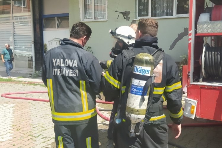 Yalova'da kazan dairesi yangını