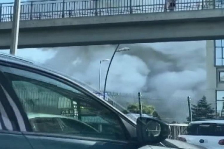 İstanbul'da oto tamircide patlama meydana geldi