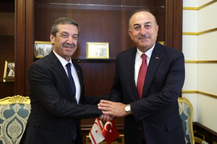 Bakan &Ccedil;avuşoğlu'na mevkidaşı Tahsin Ertuğruloğlu'ndan 30 Ağustos ziyareti