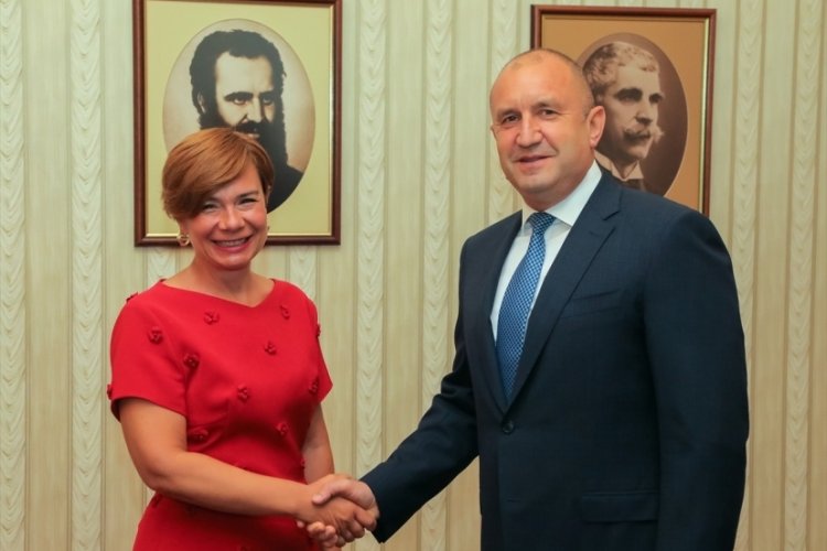 Bulgaristan Cumhurbaşkanı Radev, T&uuml;rkiye B&uuml;y&uuml;kel&ccedil;isi Sekizk&ouml;k'&uuml; ağırladı