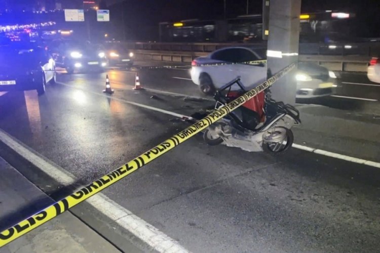 İstanbul'daki trafik kazası, motokuryeyi hayattan kopardı