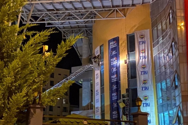 Başkentte okul dış mantolamasında yangın