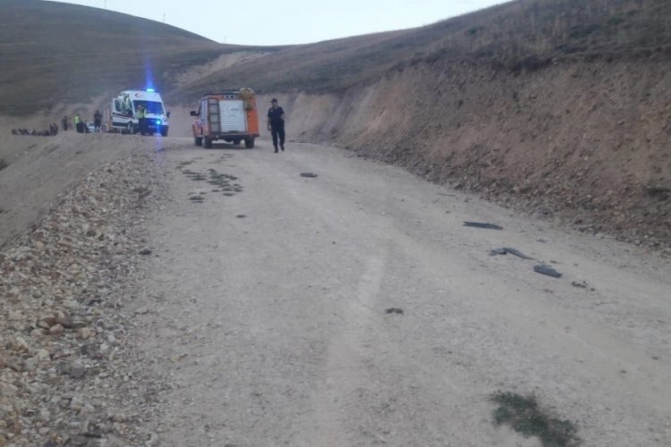 Bayburt'ta u&ccedil;urumdan d&uuml;şen pikapta 1 kişi &ouml;ld&uuml;