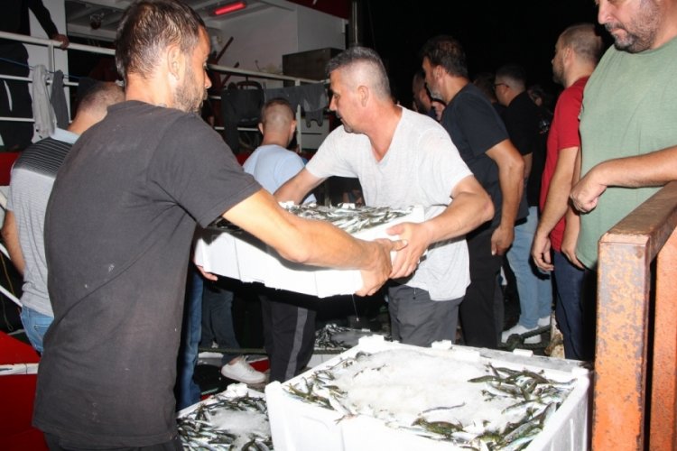 Balıkesir'de balık&ccedil;ılar ilk mezadı yaptı